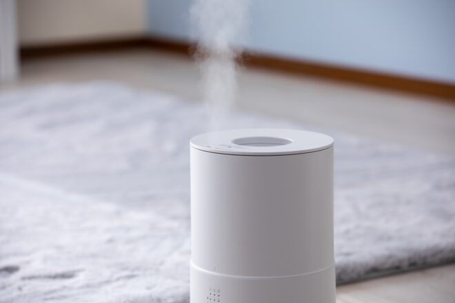 次亜塩素酸を使って消臭・除菌もしている加湿器のイメージ